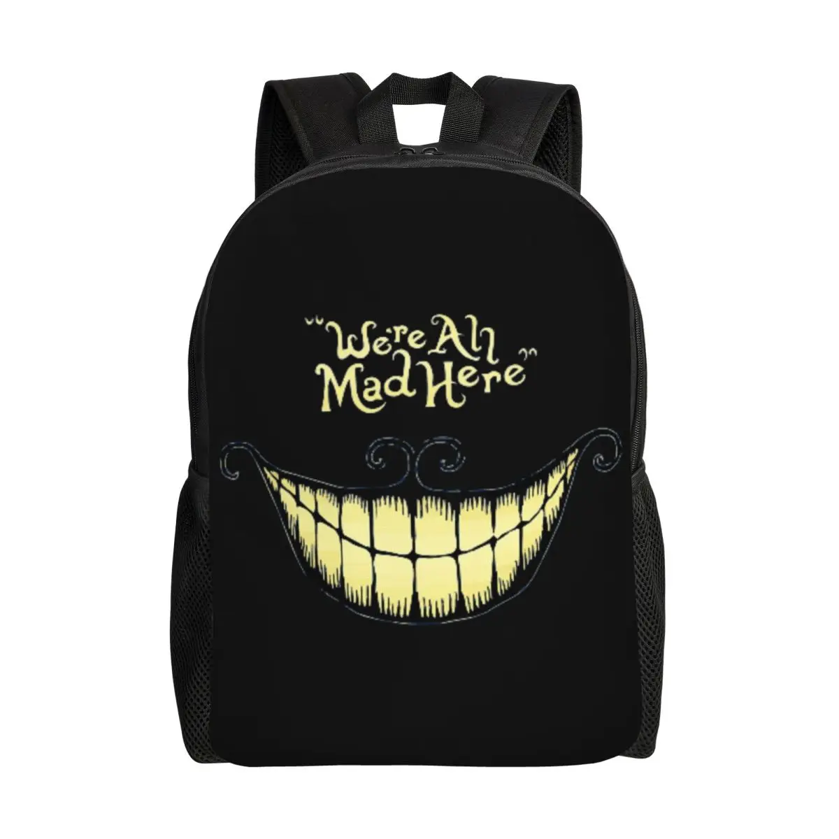 

Were Ah Made Here Tim Burton Smile Travel Backpack Women Men School Computer Bookbag College Student Daypack Bags