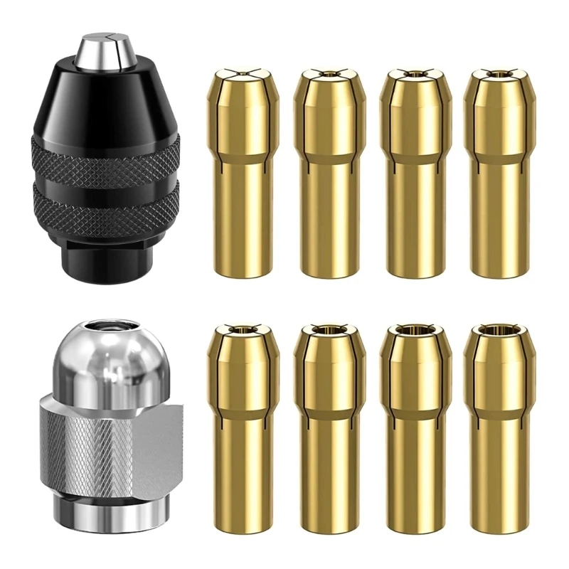 

Reliable Drill Chuck Collet Set 4486 Drill Keyless Bit Chuck Shank Rotary-Tool Dropship