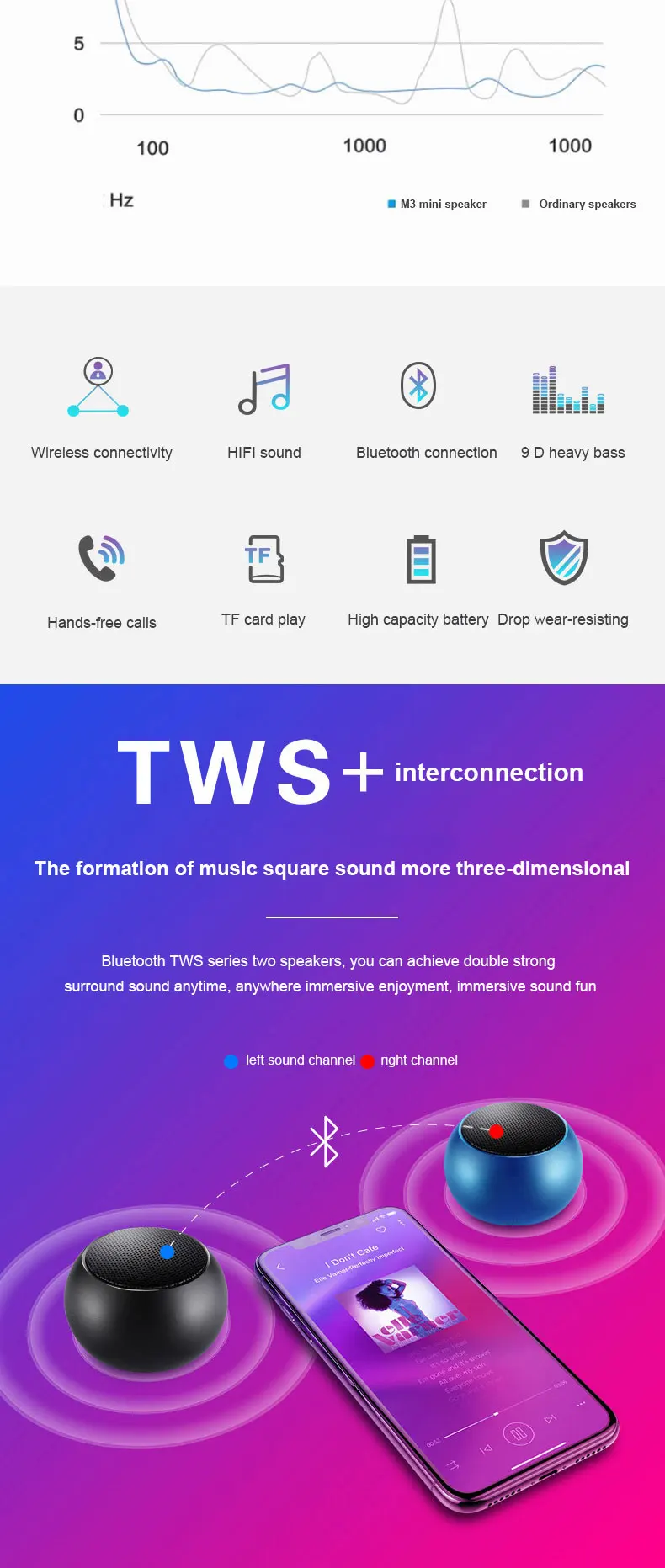 Portable outdoor Bluetooth speaker showing compact design and metal cabinet.