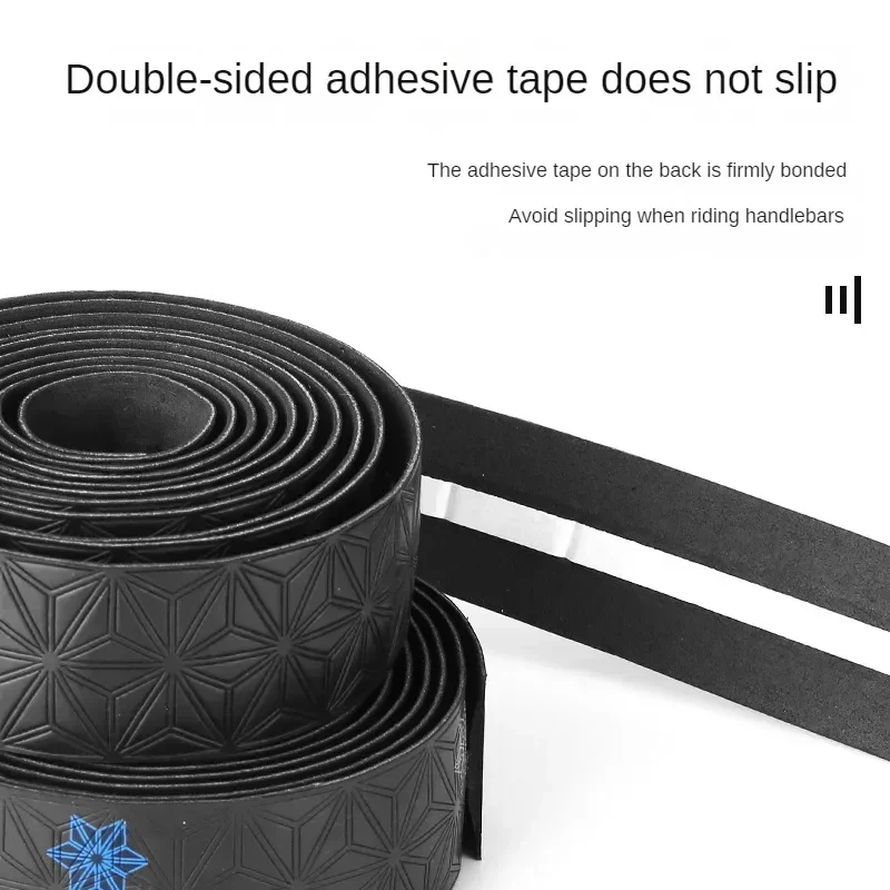 Bike Handlebar Tape Comfortable Anti-Slip PU Shock Absorbing with End Plug Cycling