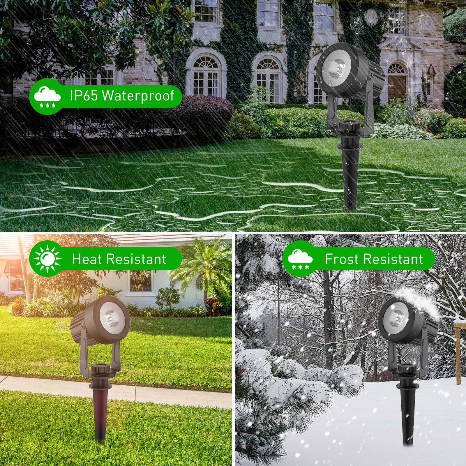 3000K/6000K Solar LED Light Outdoor Solar Spotlight Solar Garden Light Outdoor IP65 Waterproof Solar Power Light Wall Light