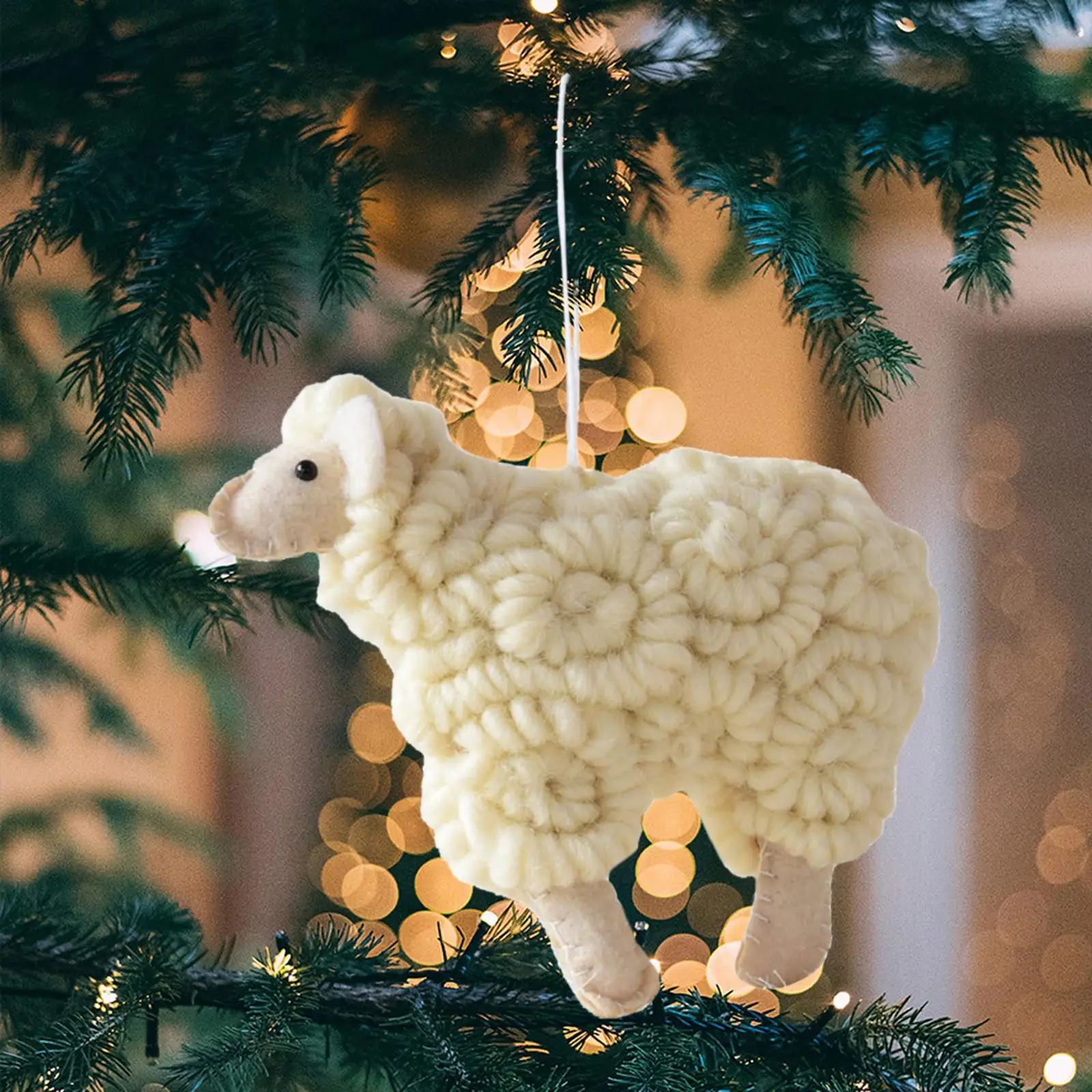 Vieux Mouton Aluminium Suspendu - Déco De Noël Traditionnelle, Fait Main Allemagne