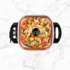 12-Inch Electric Skillet and Frying Pan with Glass Lid,Non-Stick Coating,Temperature Control with Removable Heating Probe 3