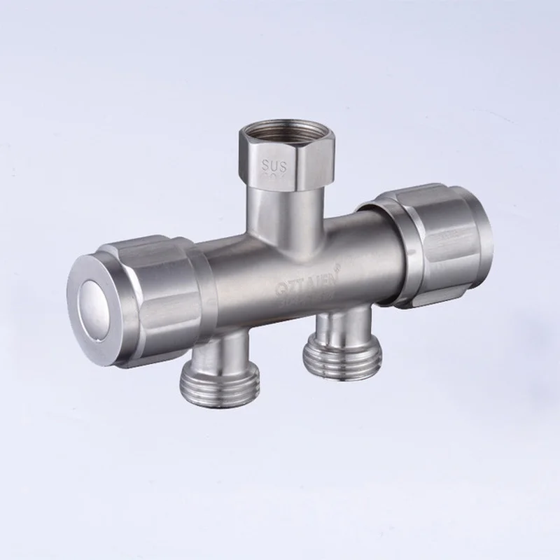 304 Stainless Steel Washing Machine Faucet Double Use Bibcock Laundry Mop Pool Tap Dual Handles Washing Machine Taps angle valve washing machine faucet water tap faucet