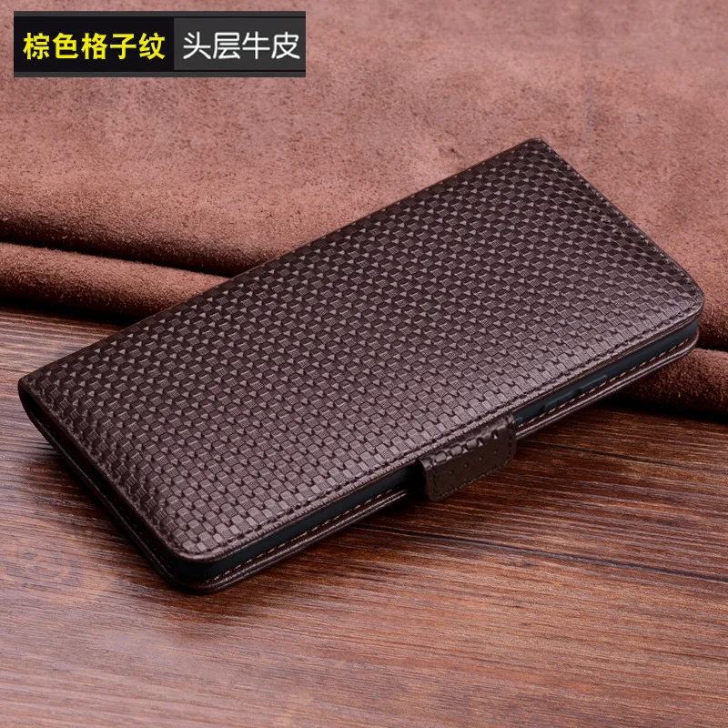 Sales Luxury Lich Genuine Leather Flip Phone Case For Samsung Galaxy A73 A53 Real Cowhide Leather Shell Full Cover Pocket Bag