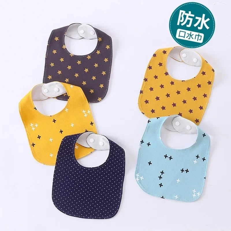 

Waterproof bib autumn and winter thick baby cotton bib children's rice pocket baby U-shaped saliva towel