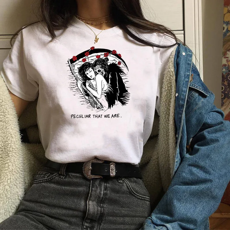 

Peculiar We Are Skeleton Graphic Tee Summer Fashion Casual Funny Female Tee Retro Style Harajuku Aesthetics Women T-Shirt Top