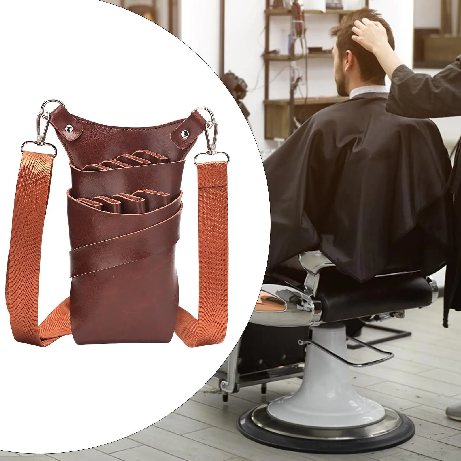 Hairstyling Scissor Pouch Hair Stylist Tools Bag for Hairdressers Men Women
