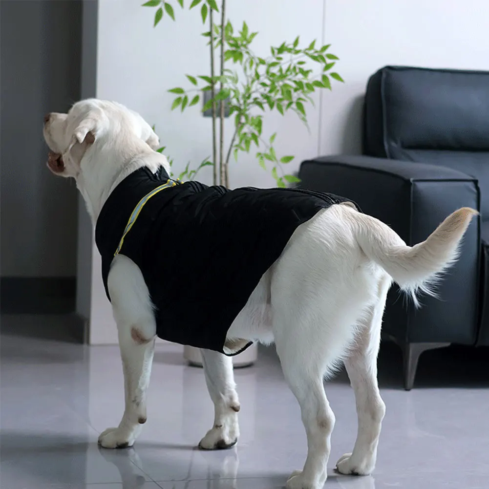Universal 1.5-32.5kg Winter Dog Vest Coat Warm Waterproof Vest Golden Retriever Big Dog Clothes for Small Medium Large Dogs
