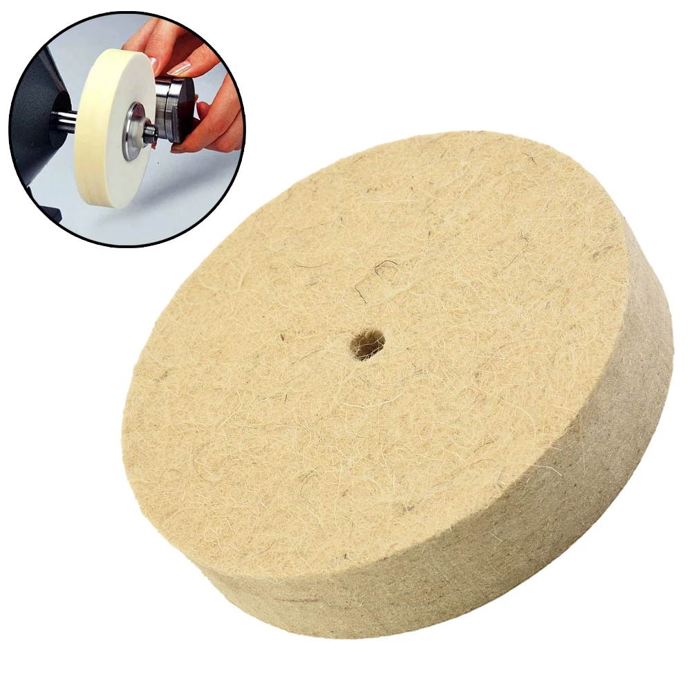 5Inch Wool Felt Polishing Wheel 125mm Grinding Wheel Buffing Pad Felt For Polishing Of Stainless Steel Grinder Rotary Tools Use 30pcs wool grinding head shank 2 35 3mm pad wool felt polishing buffing wheel electric grinder pointed jade mirror polishing