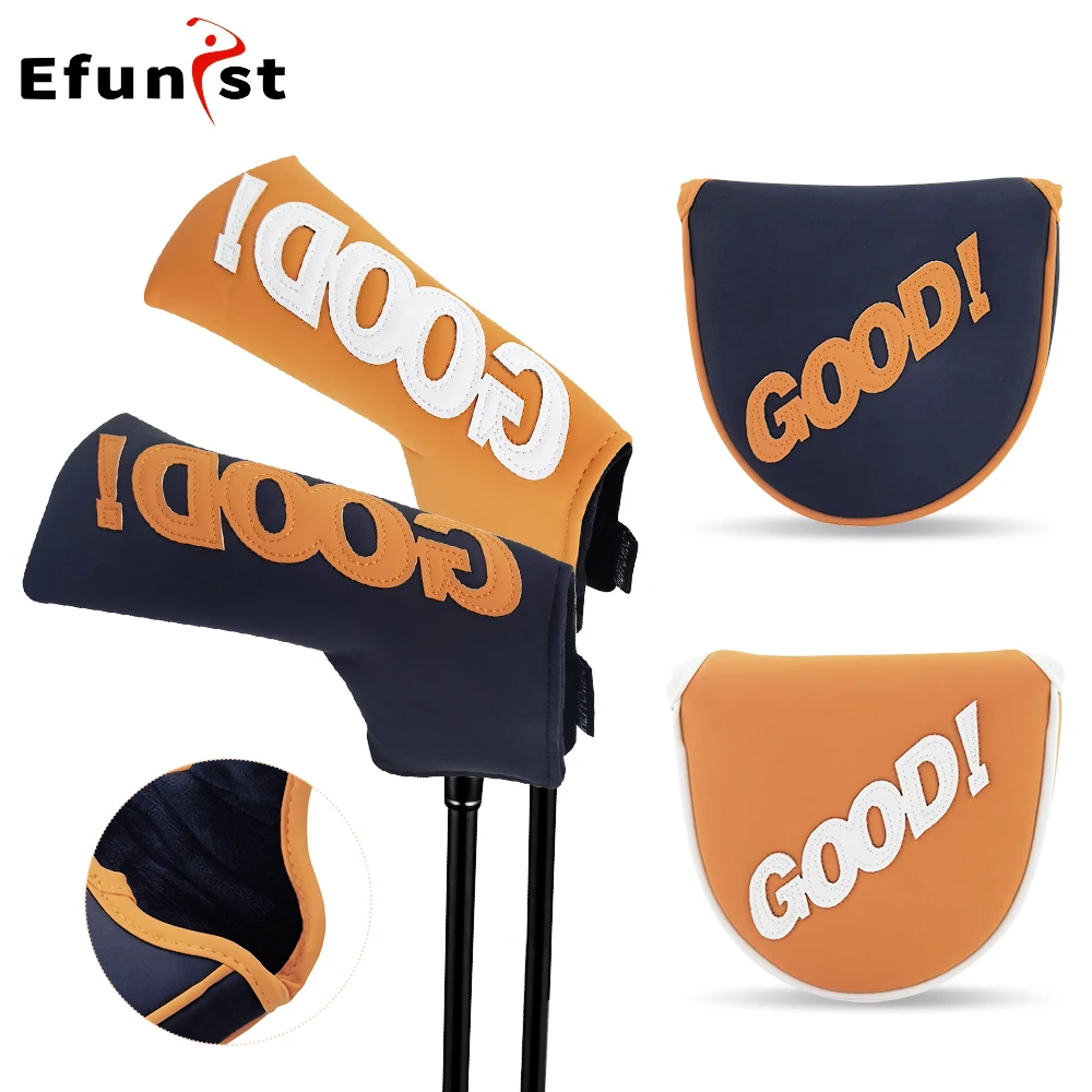 Golf Wood Cover GOOD Pattern Pu Leather Golf Wood Head Cover For Driver Fairway Hybrid Waterproof Set Golf Supplies