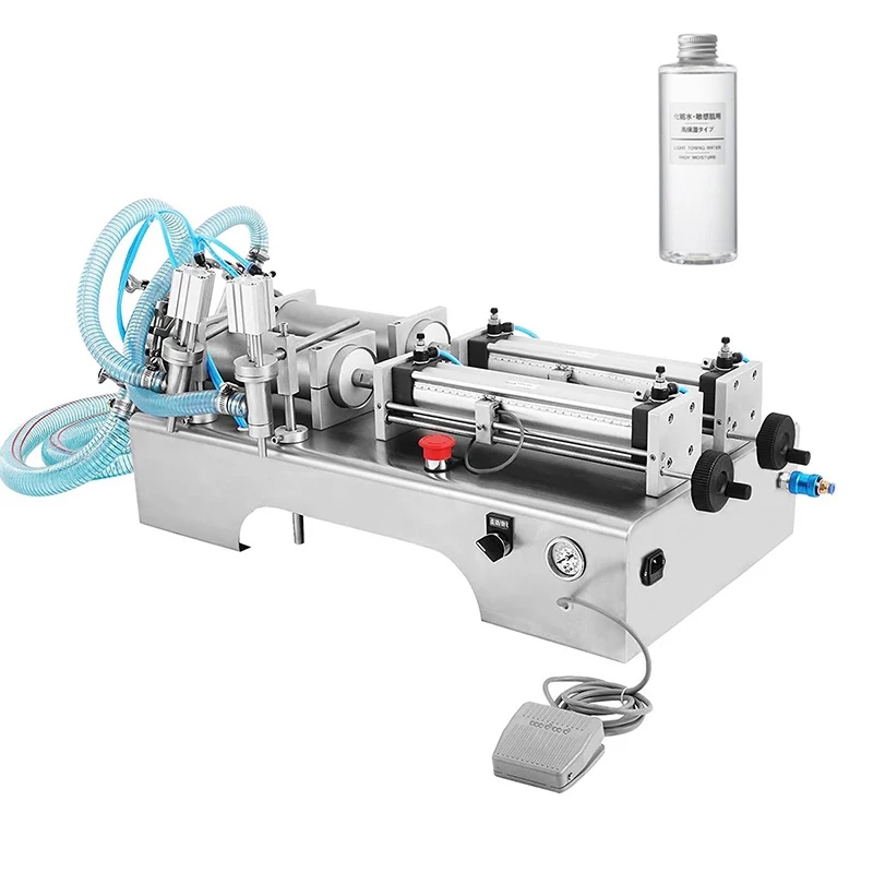 

Full Automatic Liquid Filling Machine Two Heads High Accuracy Viscous Beverage Milk Olive Small Soft Drink Oil Filler