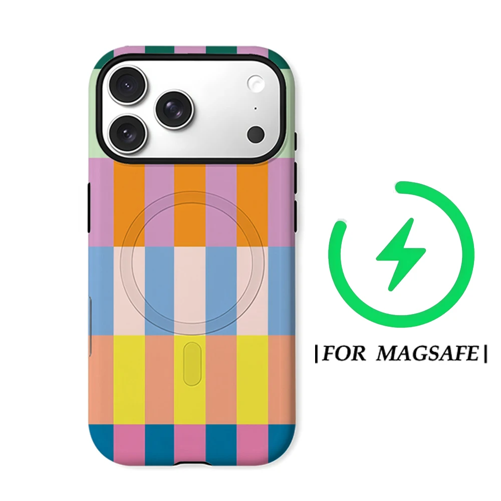Vibrant Stripe Phone Case - Magnetic, Tough & Stylish