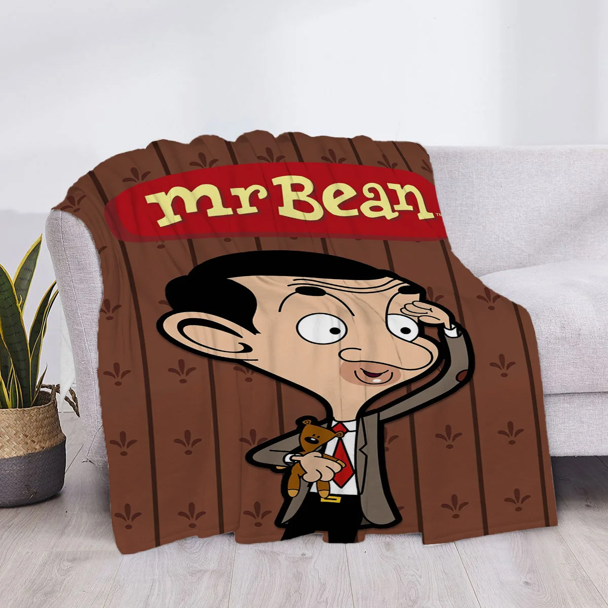 Star Blanket Mr Bean Cartoon Fluffy Soft Blankets & Throws Luxury Cover Sofa Knee Microfiber Anime Throw Child Cute Children's 3