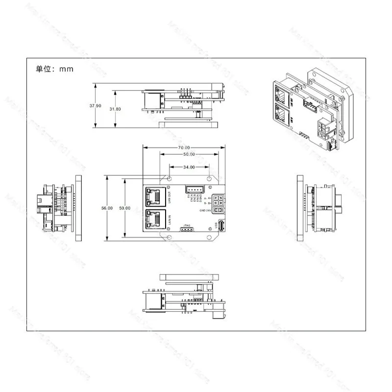 EDM-QM01A EtherCAT 단축 드라이버 컨트롤러 고성능 MCU 산업용 스테퍼 모터 드라이버