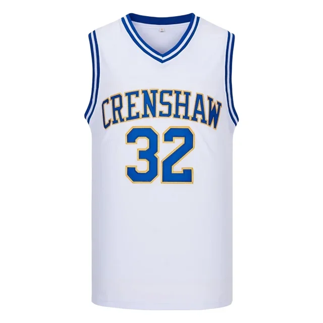 Camiseta deportiva de baloncesto Moive Crenshaw McCall #22 Wright #32, camisetas blancas, costura de secado rápido, bordado