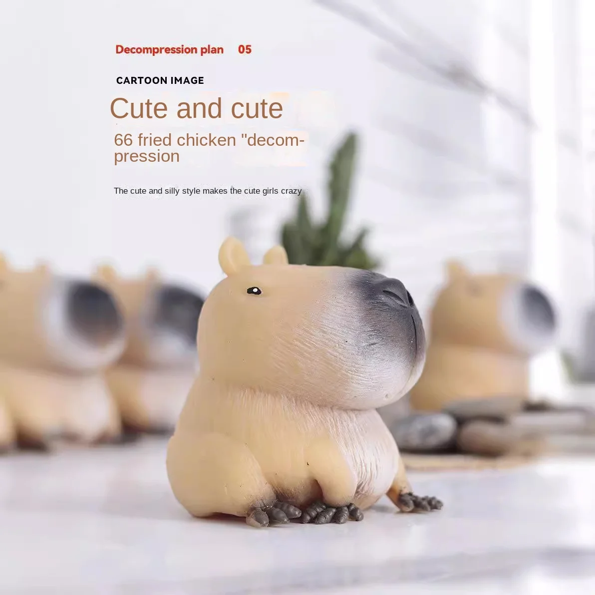 Capybara Anti-Stress Quetschspielzeug – 3er Set Weiche Squishy Toys Für Erwachsene & Kinder