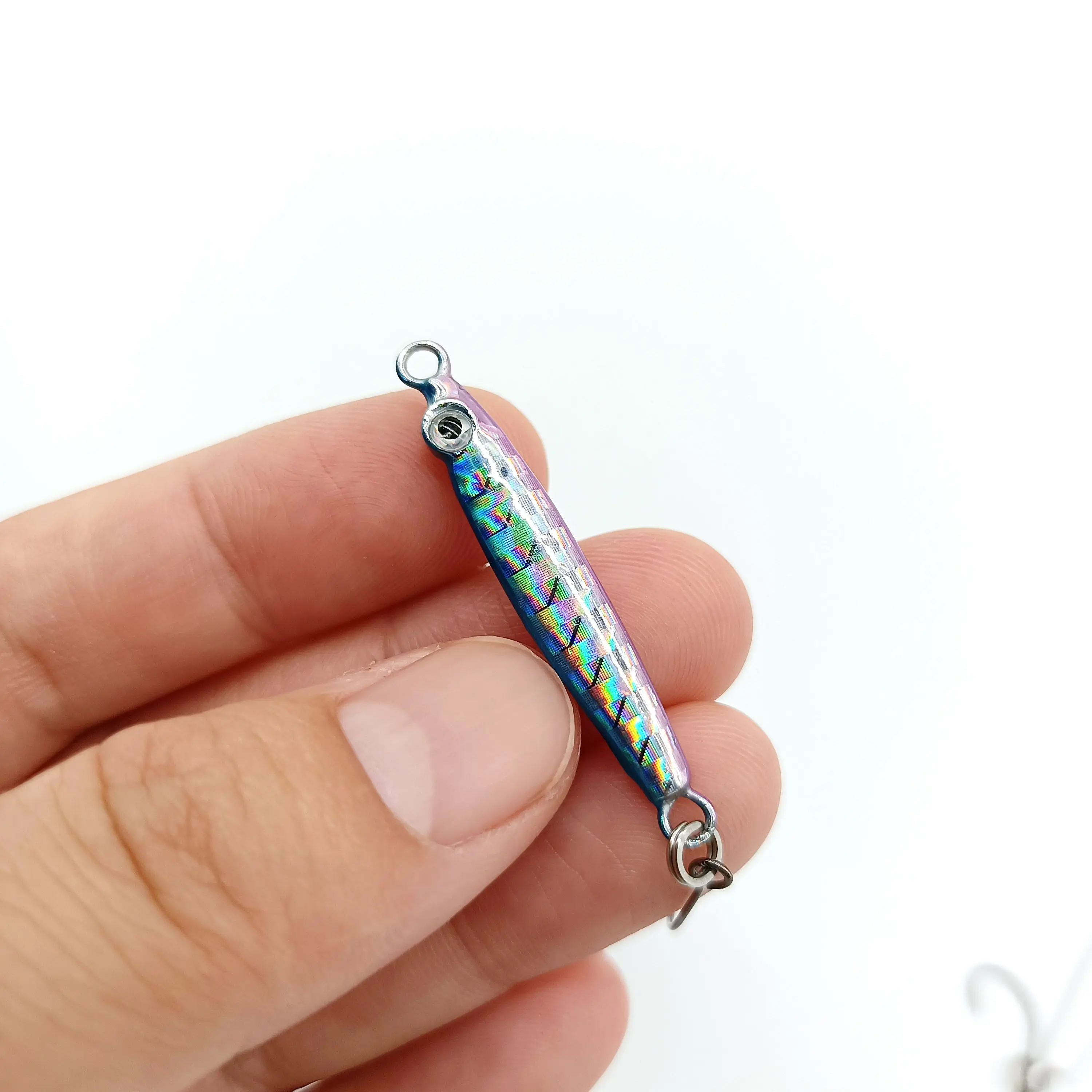 DUODUOYU 5PCS 미니 금속 지그 낚시 미끼 3g/5g Isca 인공 미끼 단일 후크 작은 물고기 낚시 액세서리