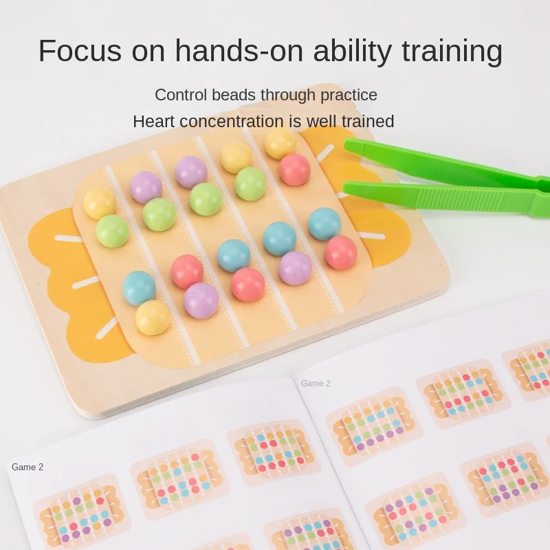 Wooden children's math learning toys, early education arithmetic, color recognition, parent-child interaction 6