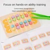 Wooden children's math learning toys, early education arithmetic, color recognition, parent-child interaction 6