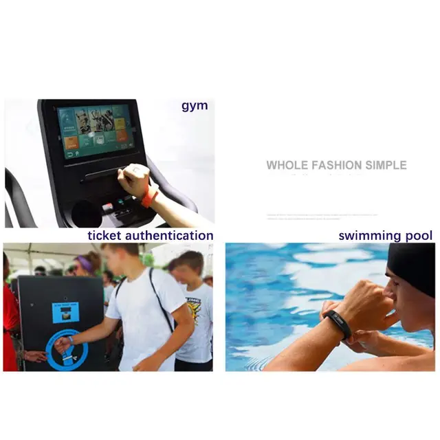 1PC 125khz EM4100 Read Only RFID Adjustable Smart Wristband, Access Control Card Wrist Band Bracelet Tag,Can Be Customized LOGO 4