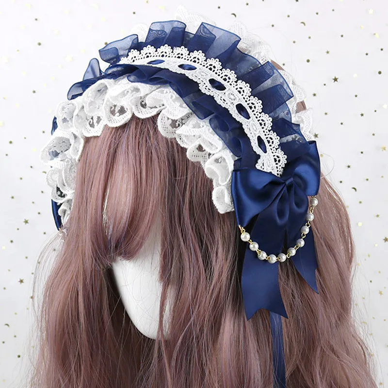 Sanrio Lolita Headband Hairband Bow Lace Lolita Accessories Sweet