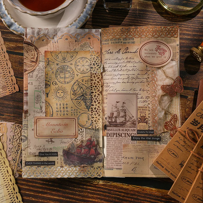 20 fogli di carta per appunti Vintage - immagine 4