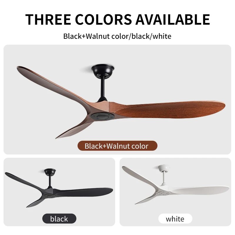 42/52 Inch Nordic LED Ceiling Light Restaurant Living Room Home Remote Control DC Silent Industrial Retro Electric Fan