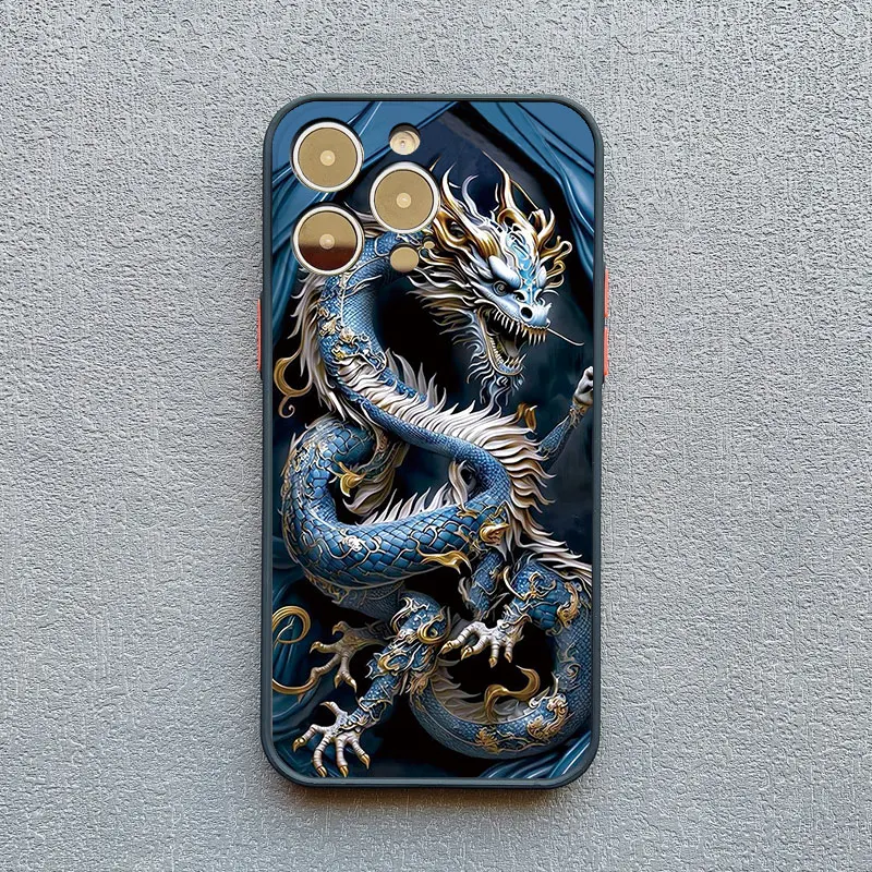 Vintage Dragon Totem Shockproof Phone Case