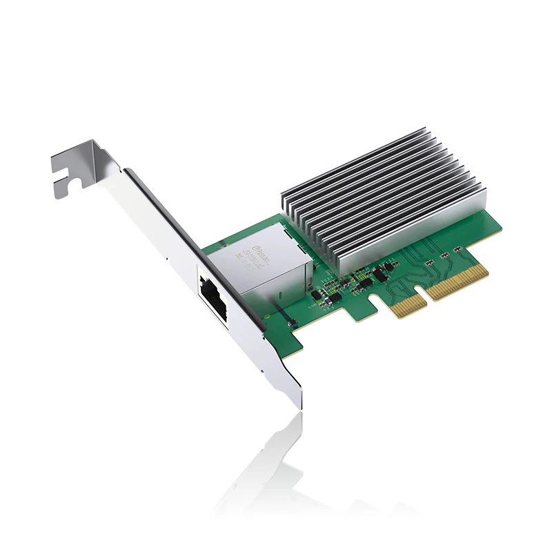XikeStor 10G 기가비트 이더넷 PCIe x4 데스크탑 네트워크 어댑터 서버 유선 네트워크 카드, 1G/2.5G/5G/10G 속도 지원