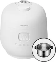 Induction Heating Dual Pressure Rice Cooker 6 Cup (Uncooked) Full Stainless Inner Pot High/Non-Pressure Auto Steam Clean 1