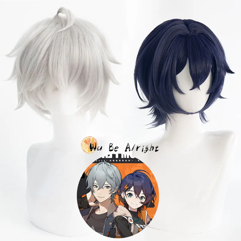 

Парик Zenless Zone Zero ZZZ Belle Wise для косплея, модный светло-голубой, для Хэллоуина