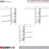 Closet Organizer with Shelves, 3 Drawers, 25-Inch-Pure White 6