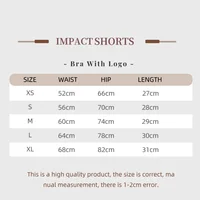 Dynamic Shorts with Logo Low Waist Seamless Yoga Shorts Scrunch Bum Gym Shorts Workout Biker Short Stretch Fitness Clothing 2