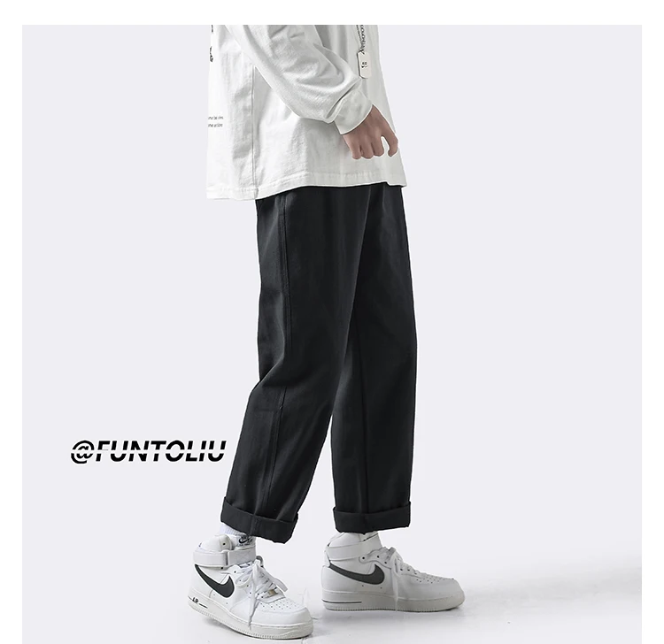 cargo jeans KAPMENTS Men Harajuku Vintage Cargo Pants 2022 Overalls Man Korean Fashions Solid Wide Leg Joggers Pants Casual Black Sweatpants orange cargo pants