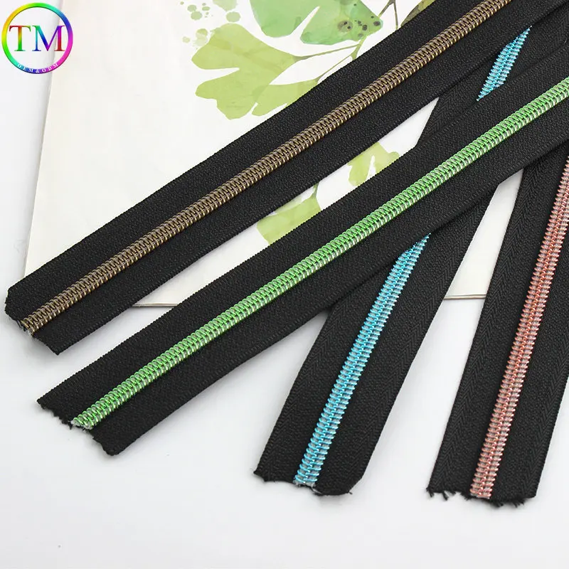 20/50 Yards 5# Nylon Zippers For Jacket Bags Purse Decor Zip By The Meter Coat Garment Zipper Repair Kit DIY Accessories