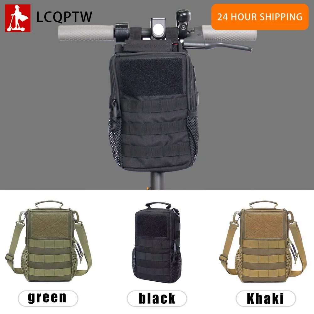 Borsa Per Scooter Elettrico Ciclismo Nylon Head Tube Manubrio Spalla Multi-Tasche Borse Per Cellulare Per Xiaomi M365 Per Ninebot G30