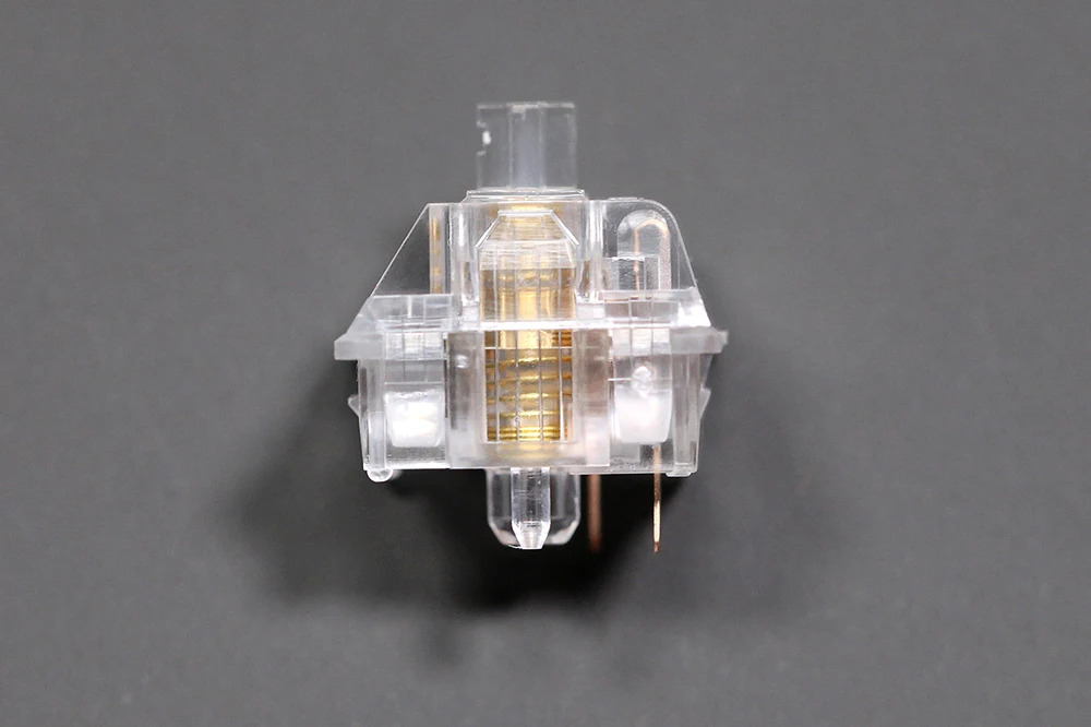 pc world keyboards TECSEE Ice Candy Transparent Linear Switch 5pin RGB SMD 63.5g force mx for mechanical keyboard Gold Sping PC Housing Clear computer keypad