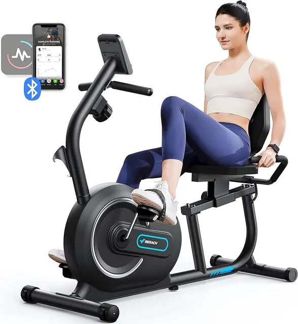Recumbent Exercise Bike with Smart Bluetooth 1