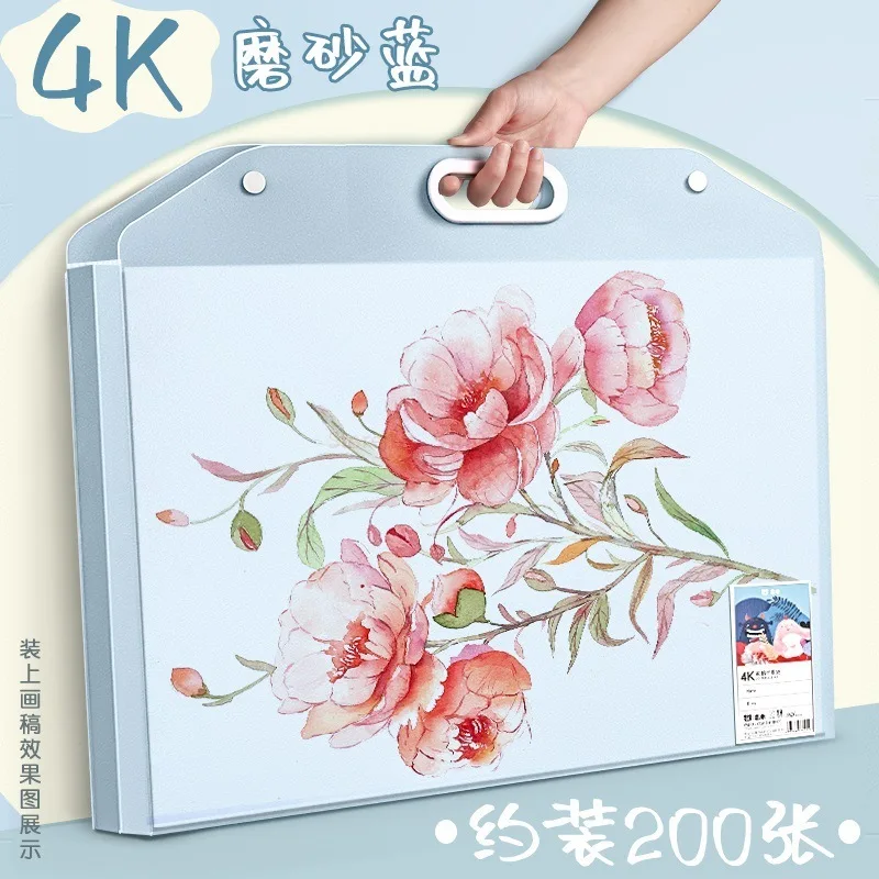 New A3 4k Art Sketch Paper Storage Painting Bag Waterproof Handbag Photo Album Storage This Art Painting Folder Data Storage Box