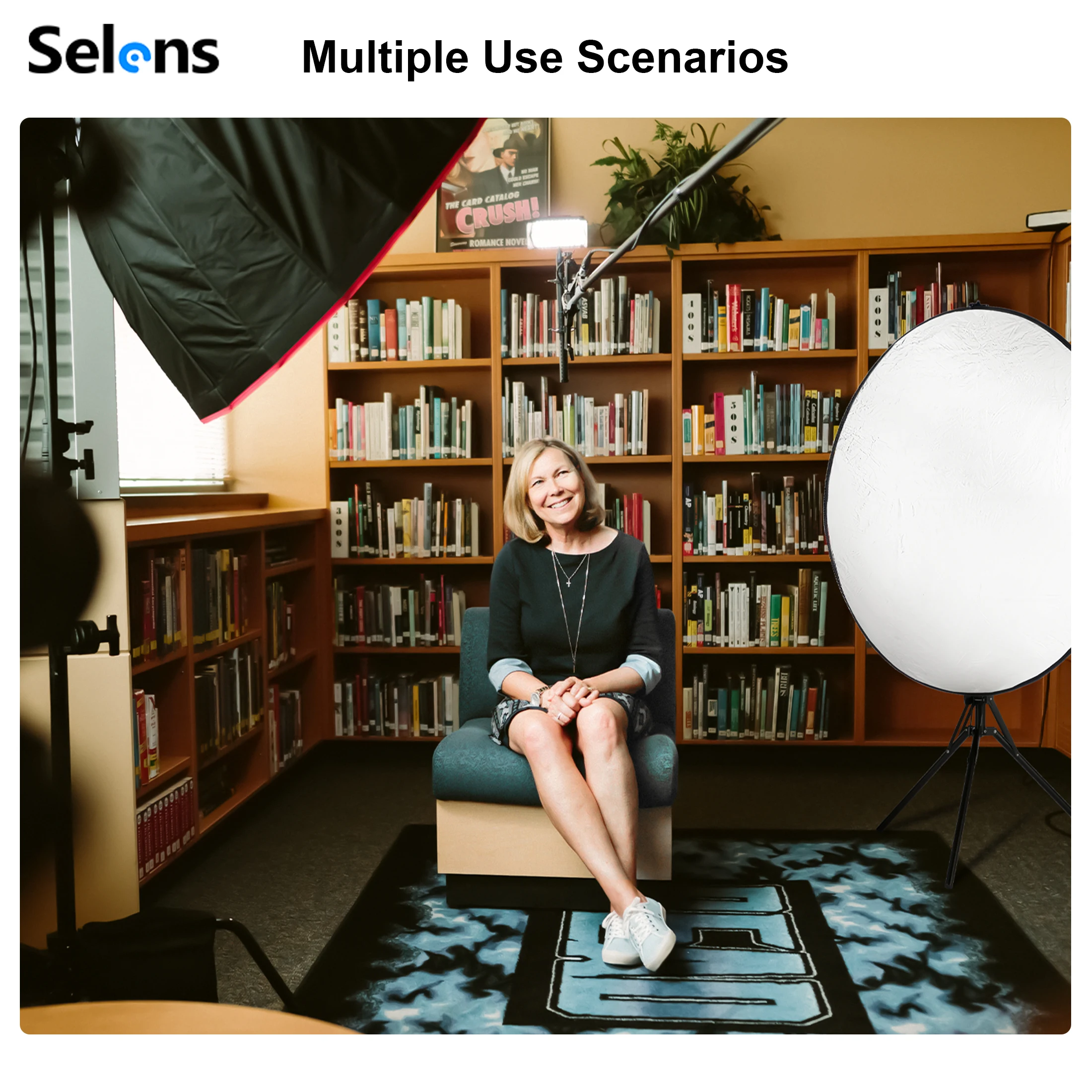 Selens Portable White Reflector 30/45/60/80/110cm Oval Round Reflector Diffuser Photo Studio Kits Photography Props photography reflector holder reflector diffuser photo props