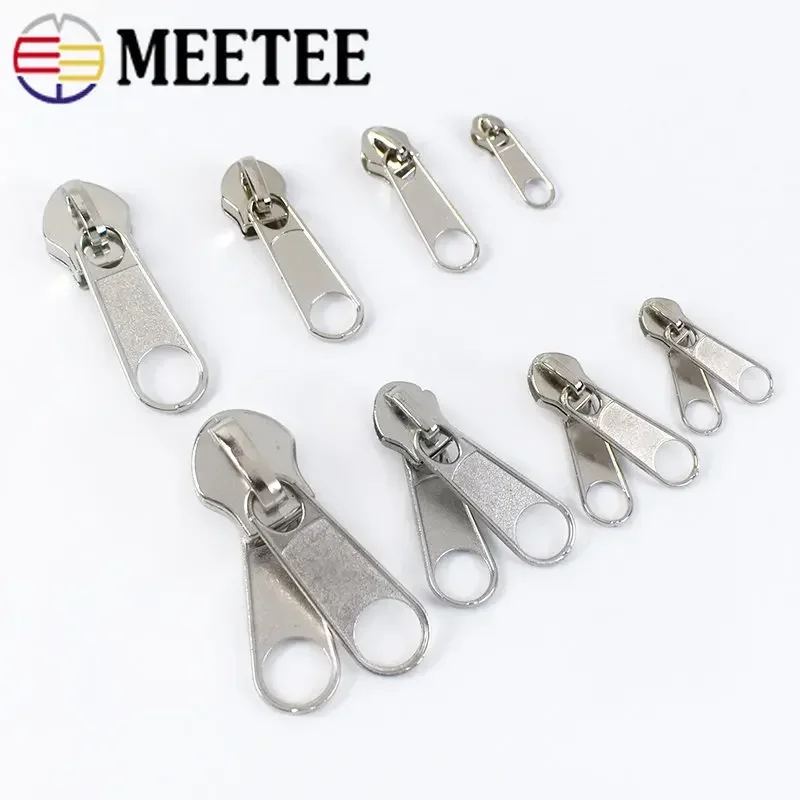 20Pcs 3# 5# 8# 10# Zipper Sliders for Nylon Zippers Head Single/Double Sided Pull Luggage Bag Zips Repair Kit Accessory zipper repair kit zipper sliders zipper heads zipper accessories
