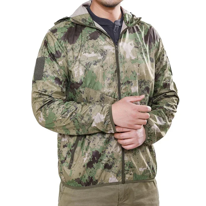 Veste tactique été homme légère - Séchage rapide protection solaire pour pêche estivale