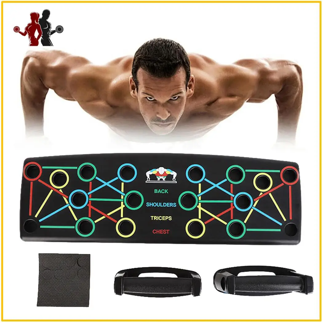 Portable Workout Pushup Stands for Home Fitness Push Up Board System 14 in 1 