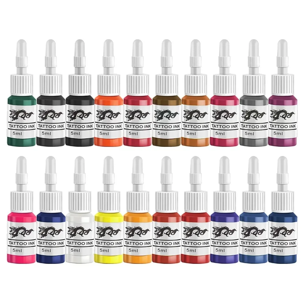 MICEYA 10PCS Colors Professional Tattoo Inks Painting Pigment Semi-Permanent Tattoo Paints Supplies Body Beauty Makeup Tools