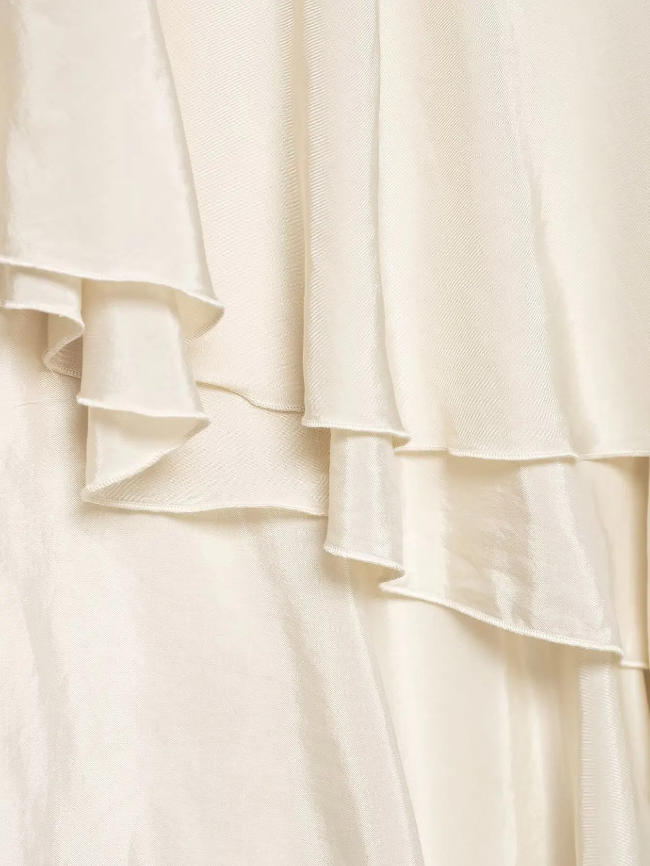 KONDALA Eleganter Stufenrock mit Rüschen, asymmetrischer Damenrock, trendiger Midirock, Neu 2026 Frühling Sommer Mode Urlaubs- und Partyrock – Detail 10