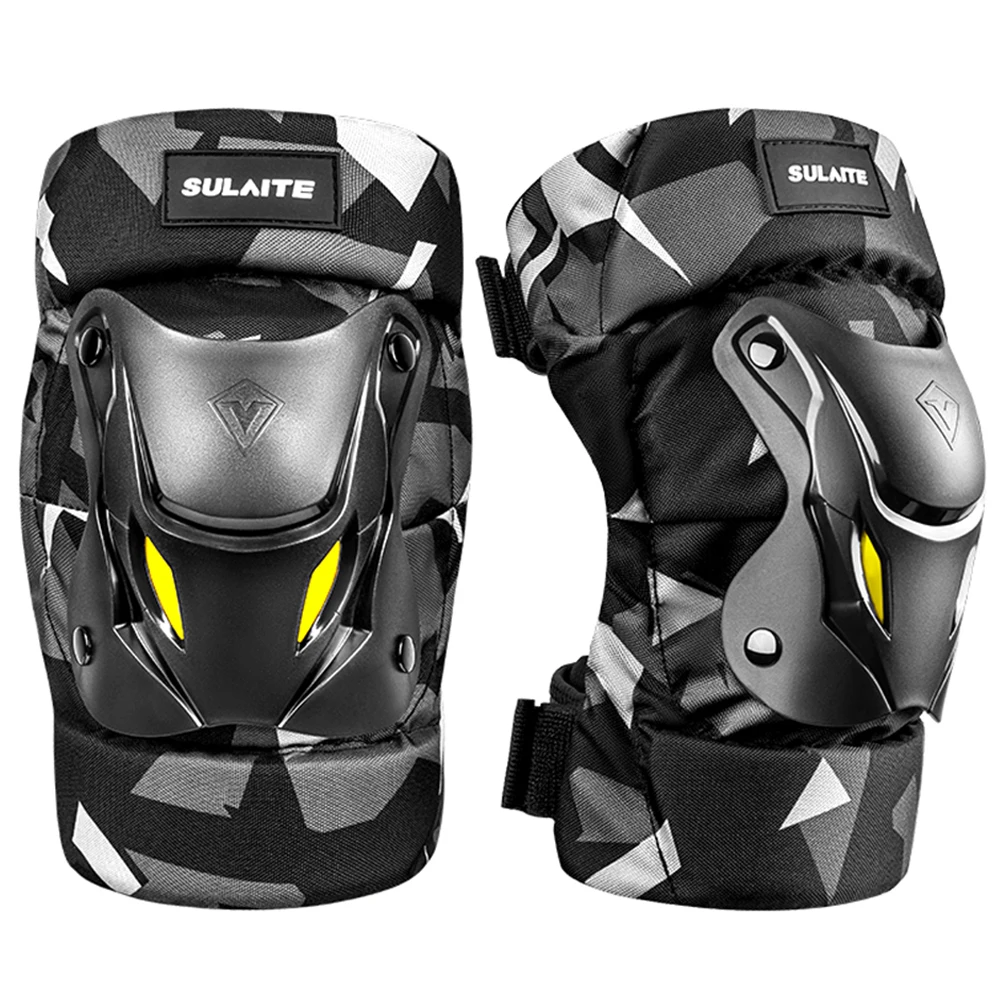 Genouillères & Coudières Moto TKSE - 4 Pièces - Protection Skate, VTT, Équitation - Réglables
