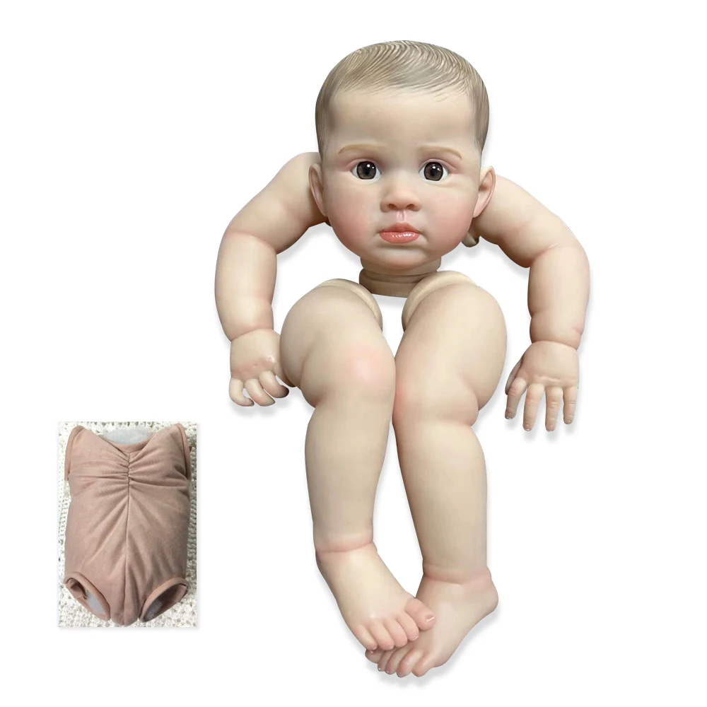 

NPK 24inch Finished Reborn Doll Size Already Painted Kits Very Lifelike Baby with Many Details Veins as same as picture