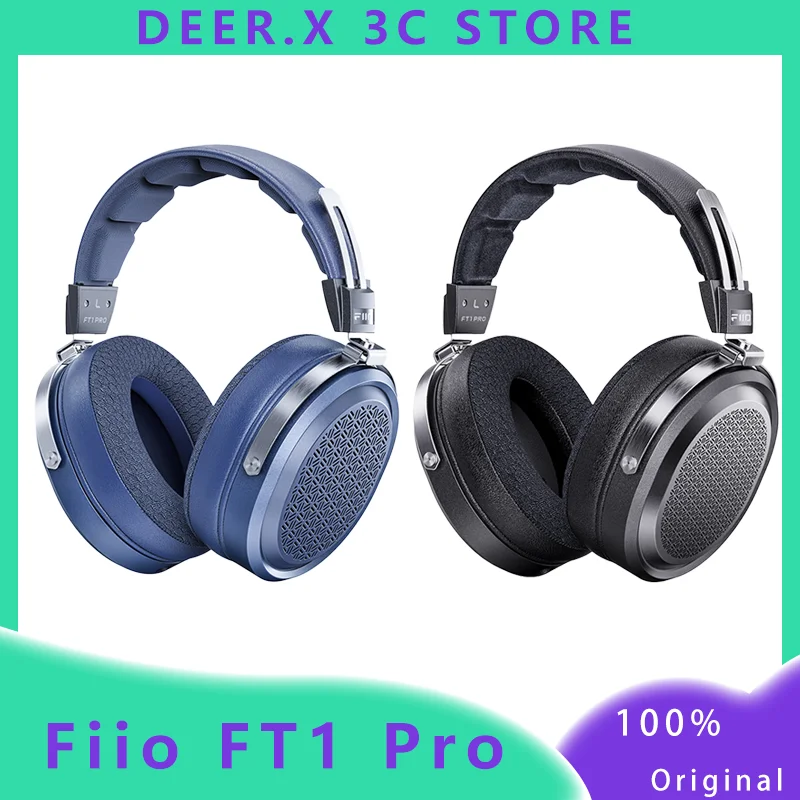 Fiio FT1 Pro Open Flat Diaphragm Wired Earphones 3.5mm/4.4mm Interchangeable and Adjustable HiFi Music Earphones wired earphone