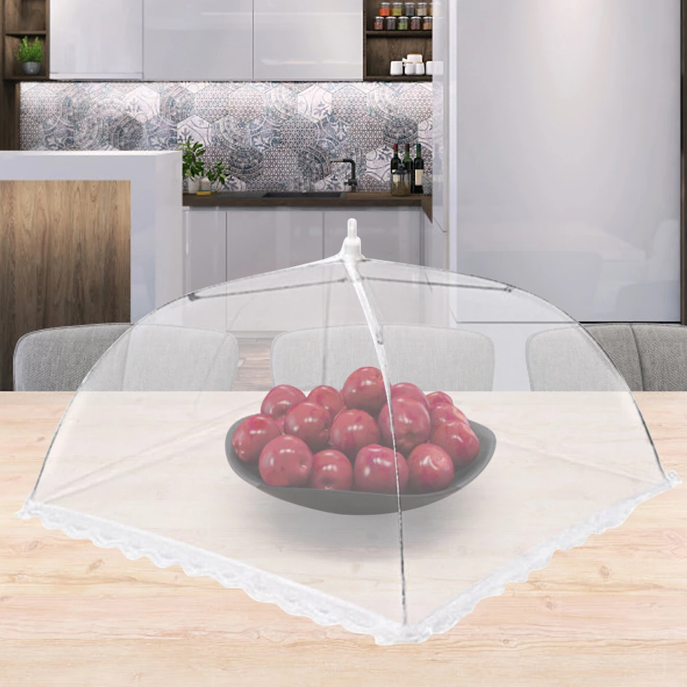 Foldable Food Mesh Cover Fly Anti Mosquito Pop-Up Food Cover 4